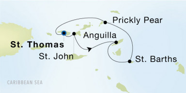 5-Day  Luxury Voyage from Charlotte Amalie, St. Thomas to Charlotte Amalie, St. Thomas: Anguilla & St. Barths Getaway