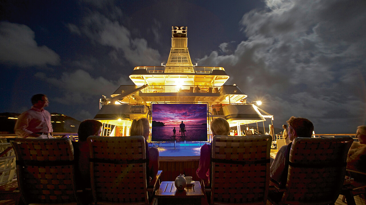 SeaDream's Movies Under the Stars experience