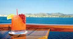 Inclusive drink on luxury cruise line