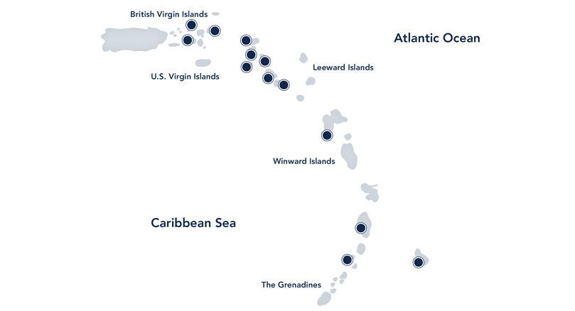 luxury caribbean cruises, Caribbean Map