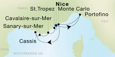 7-Day  Luxury Voyage from Nice to Nice: French Riviera Dream