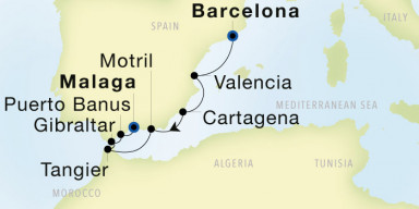 7-Day  Luxury  Wine Voyage from Barcelona to Malaga: Spanish Riviera Revealed