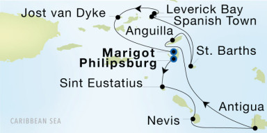 8-Day  Luxury Voyage from Philipsburg to Marigot: Leeward Islands Adventure