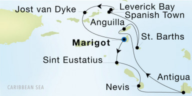 8-Day  Luxury Voyage from Marigot to Marigot: Leeward Islands Adventure