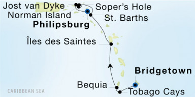 7-Day Cruise from Bridgetown, Barbados to Philipsburg: Windward & British Virgin Islands