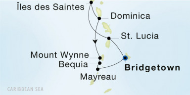 7-Day  Luxury Voyage from Bridgetown to Bridgetown: French West Indies & the Grenadines