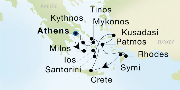 Passage to India - Itinerary - Athens (Piraeus) to Mumbai