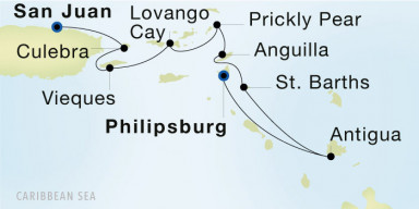 7-Day  Luxury Voyage from San Juan to Philipsburg: Spanish & British Caribbean Delight