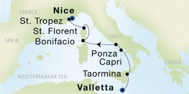 7-Day  Luxury Voyage from Valletta to Nice: Best of the Mediterranean Isles