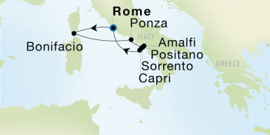 7-Day  Luxury Voyage from Rome (Civitavecchia) to Rome (Civitavecchia): Sorrentine Peninsula Sojourn