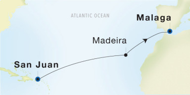 14-Day  Luxury Voyage from San Juan to Malaga: Transatlantic Spring Voyage I