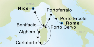7-Day Cruise from Nice to Rome (Civitavecchia): French & Italian Discovery