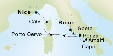 7-Day  Luxury Voyage from Rome (Civitavecchia) to Nice: French & Italian Riviera Dream