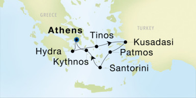 7-Day  Luxury Cruise from Athens (Piraeus) to Athens (Piraeus): Greek Odyssey