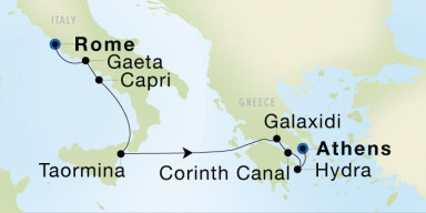 7-Day  Luxury Voyage from Rome (Civitavecchia) to Athens (Piraeus): Mediterranean Isles Discovery