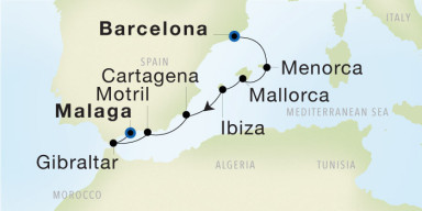 7-Day Cruise from Barcelona to Malaga: Spanish Riviera Revealed