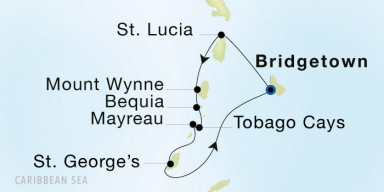 7-Day  Luxury Voyage from Bridgetown to Bridgetown: The Glorious Grenadines