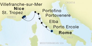 7-Day  Luxury Voyage from Nice to Rome (Civitavecchia): French & Italian Riviera Delight