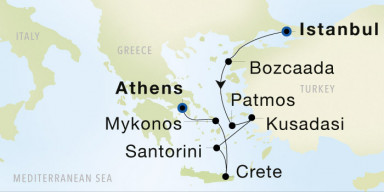7-Day Cruise from Istanbul to Athens (Piraeus): Turkey & the Greek Isles