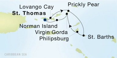 7-Day  Luxury Voyage from Charlotte Amalie, St. Thomas to Charlotte Amalie, St. Thomas: Tropical New Year’s II