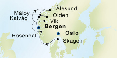 7-Day  Luxury Voyage from Oslo to Bergen: Yachting the Norwegian Fjords