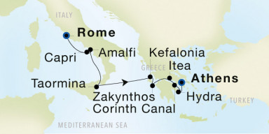 9-Day Cruise from Rome (Civitavecchia) to Athens (Piraeus): Greece & Italy Explorer