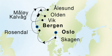 7-Day  Luxury Voyage from Oslo to Bergen: Yachting the Norwegian Fjords