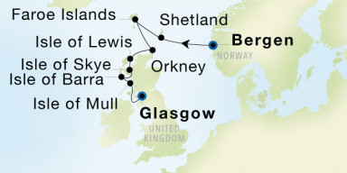 11-Day Cruise from Bergen to Glasgow (Troon): Best of the Faroe Islands & Scotland