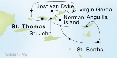 7-Day  Luxury Cruise from Charlotte Amalie, St. Thomas to Charlotte Amalie, St. Thomas: St. Barths & Caribbean Gems