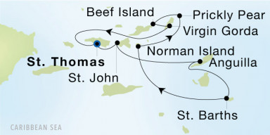 7-Day Cruise from Charlotte Amalie, St. Thomas to Charlotte Amalie, St. Thomas: St. Barths & Caribbean Gems