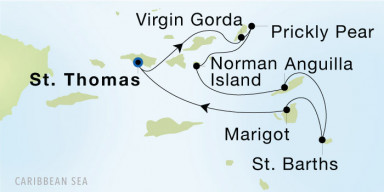 7-Day  Luxury Voyage from Charlotte Amalie, St. Thomas to Charlotte Amalie, St. Thomas: St. Barths & Caribbean Gems