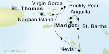 7-Day Cruise from Marigot to Charlotte Amalie, St. Thomas: St. Barths & Caribbean Gems