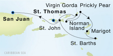 6-Day  Luxury Voyage from Charlotte Amalie, St. Thomas to San Juan: St. Barths & Caribbean Gems