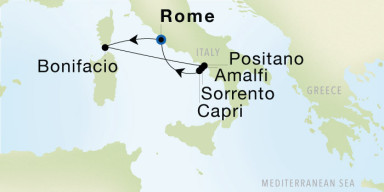 7-Day Cruise from Rome (Civitavecchia) to Rome (Civitavecchia): Corsica & the Amalfi Coast