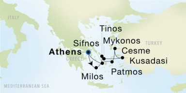 7-Day  Luxury Voyage from Athens (Piraeus) to Athens (Piraeus): The Greek Isles & Ephesus