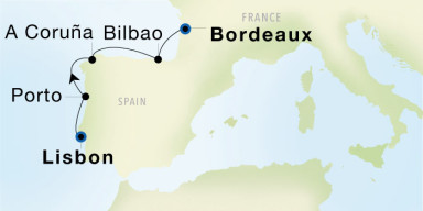 7-Day  Luxury Cruise from Lisbon to Bordeaux: Portugal & France Discovery