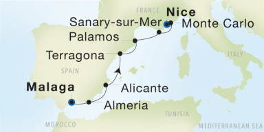 Luxury Cruise: Spanish Coast & French Riviera