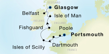 7-Day Cruise from Portsmouth, England to Glasgow (Troon): Yachting the British Coast