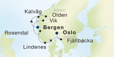 7-Day  Luxury Cruise from Bergen to Oslo: Yachting the Norwegian Fjords