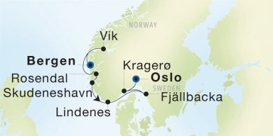 7-Day Cruise from Bergen to Oslo: Yachting the Norwegian Fjords