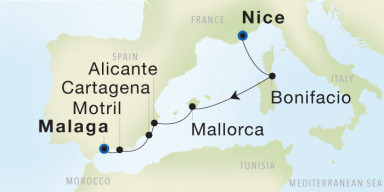 7-Day  Luxury Cruise from Nice to Malaga: French & Spanish Riviera Explorer