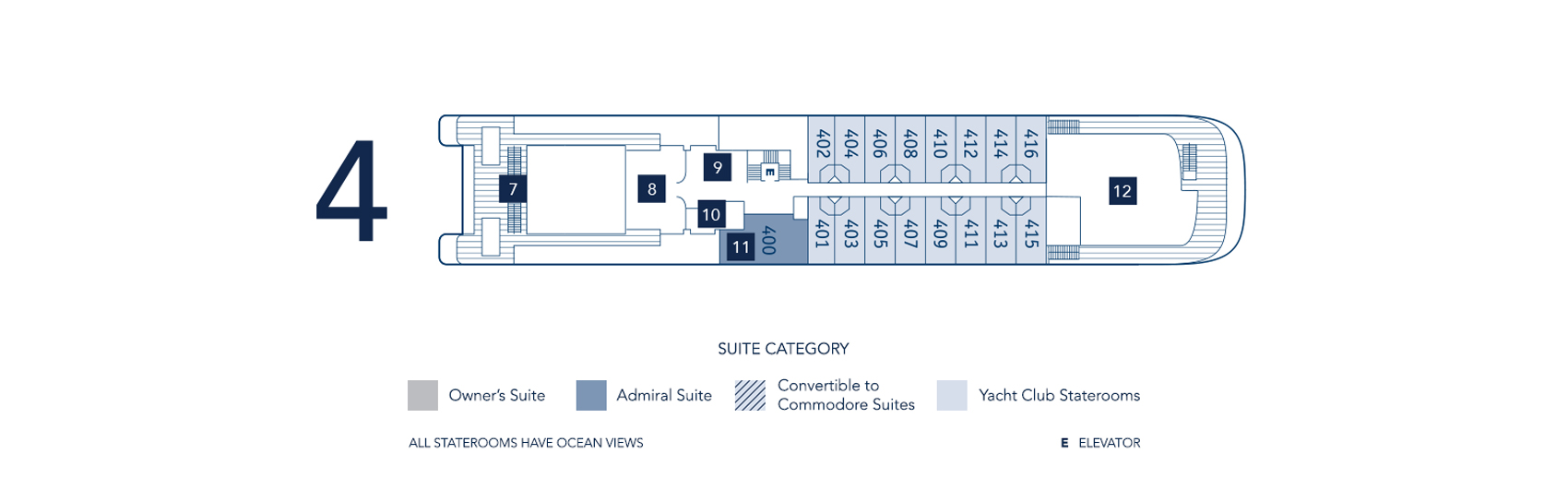 seadream yacht deck plan