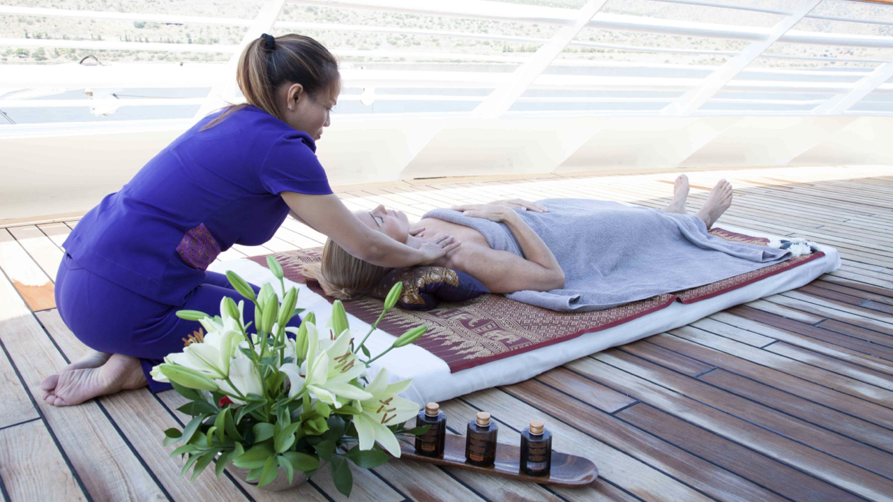 Massage on deck - SeaDream