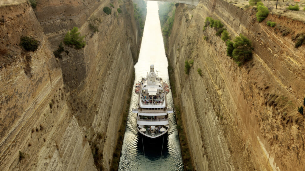 SeaDream yachting destinations - Corinth Canal